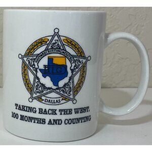 Vintage Navy Recruiting District Dallas Taking Back The West Ceramic Mug Rexas